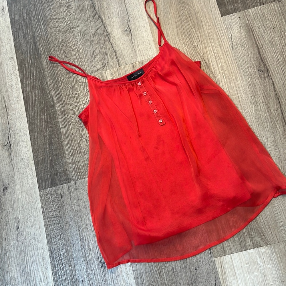 Limited Orange Sheet Cami with opaque cami built in. Size S. EUC